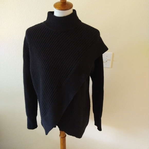 NWT Halogen Faux Wrap Cashmere Blend Sweater - Picture 4 of 12